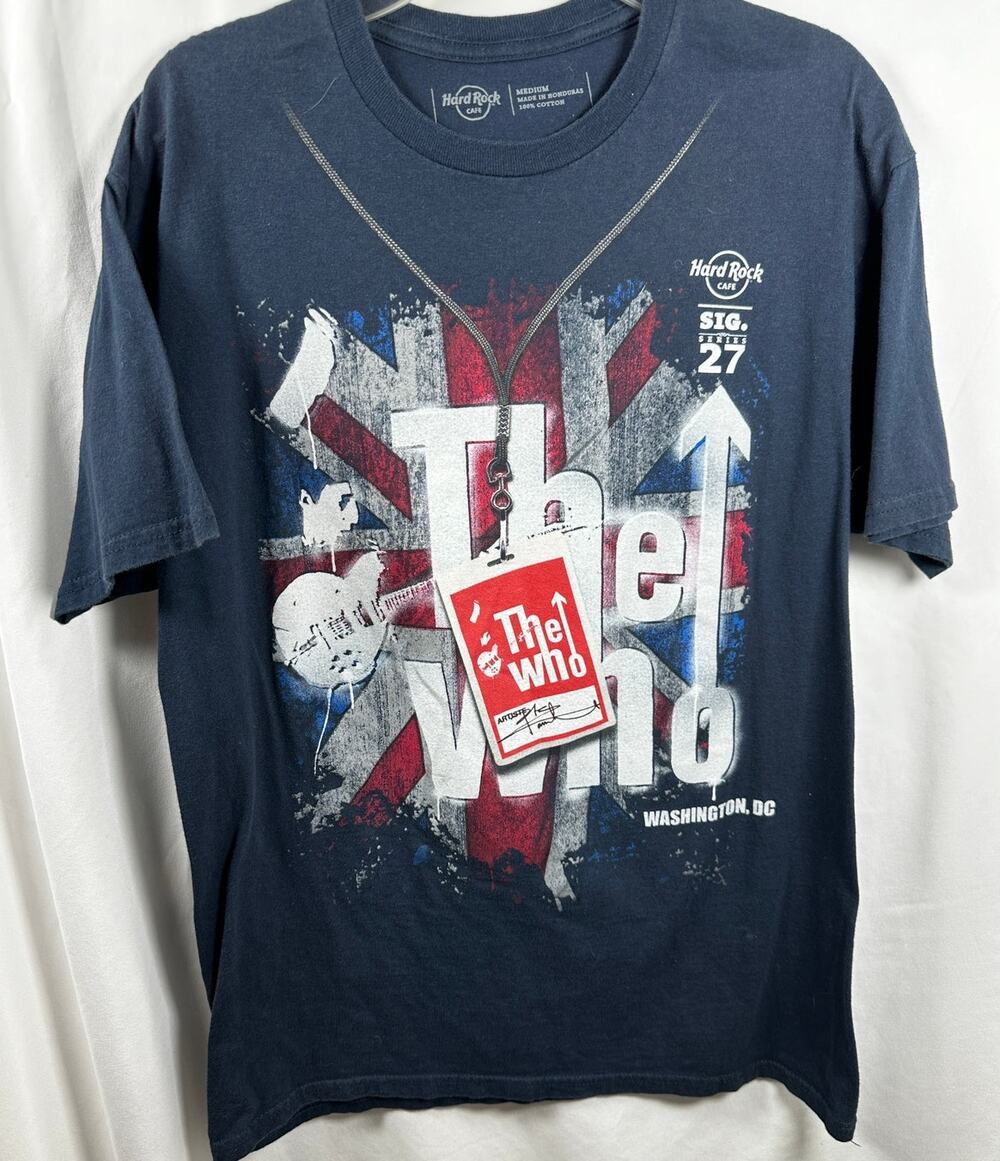 Hard Rock Cafe Sig Series 27 The Who Thats Who T Shirt Adult M Washington DC